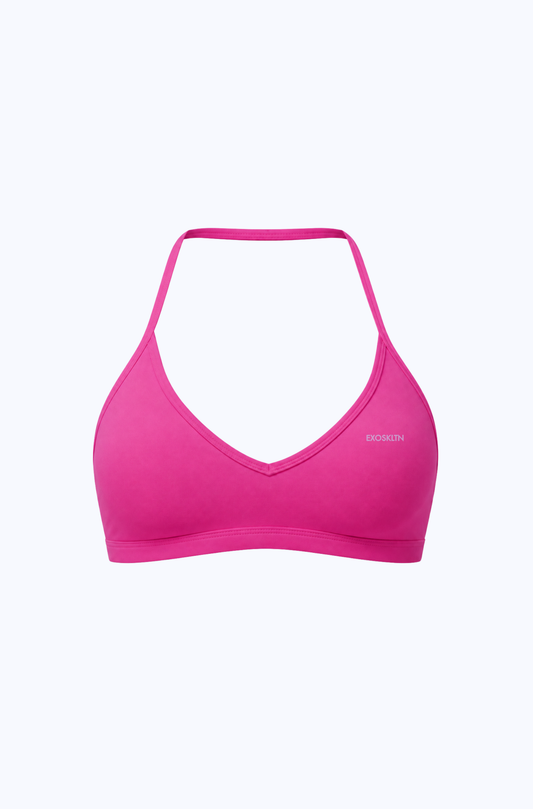 LIFT HALTER SPORTS BRA HOT PINK