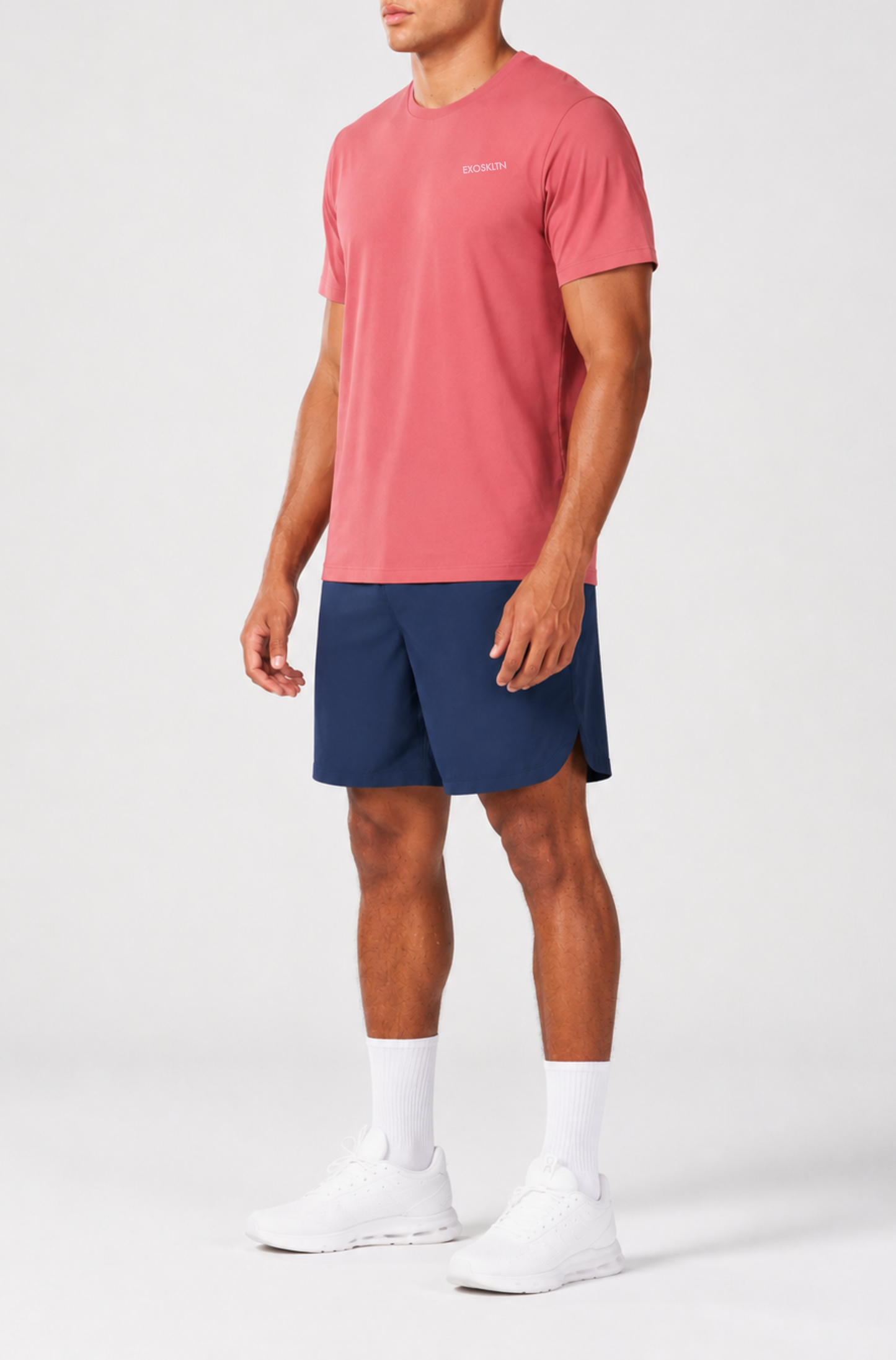 MOTION CREW TEE RED CLAY