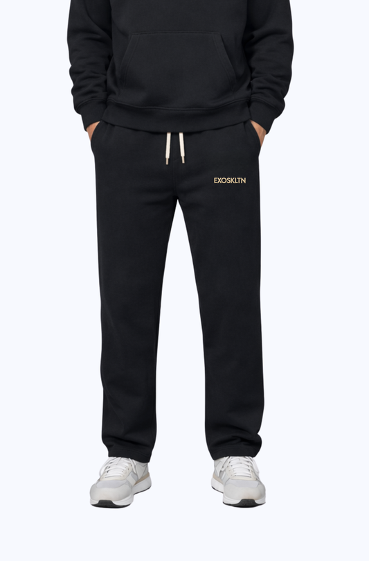 STRAIGHT LEG BOTTOMS BLACK