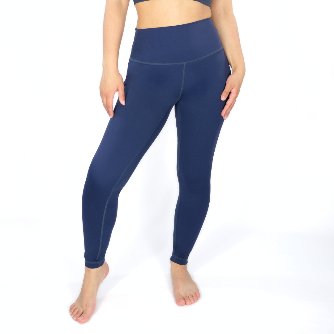 Navy sports leggings hot sale