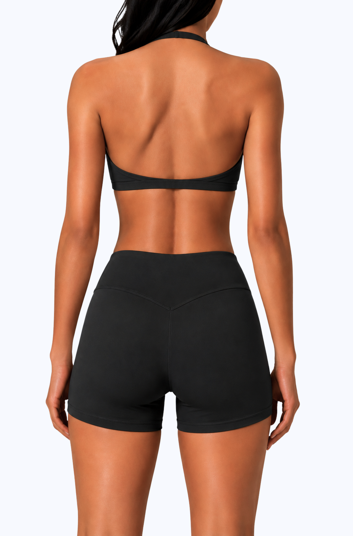 LIFT HALTER SPORTS BRA BLACK