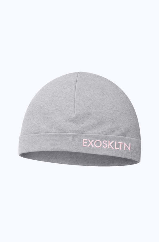 EXOSKLTN SKULL CAP GRAY/PINK
