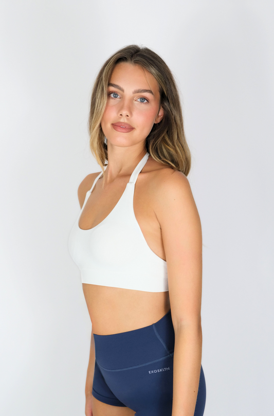 POWER HALTER SPORTS BRA WHITE