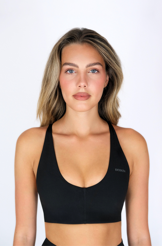 CROSSBACK SCULPT BRA BLACK