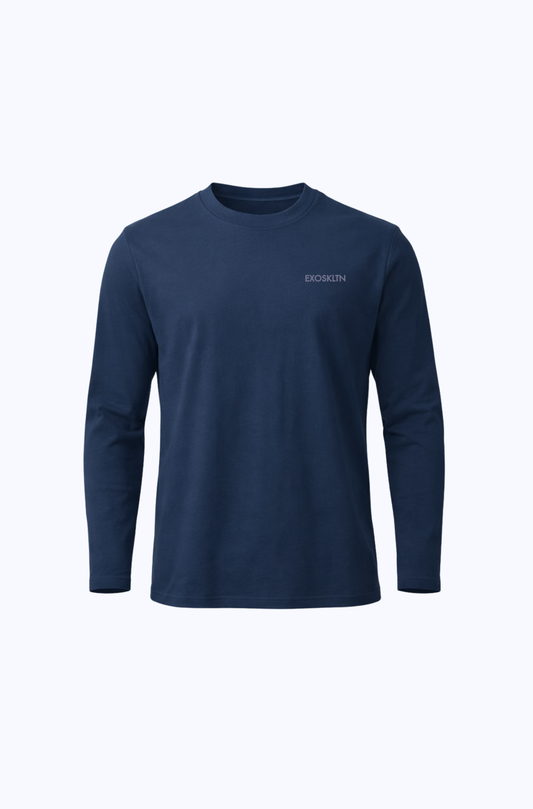 EVERYDAY LONG SLEEVE TOP NAVY BLUE