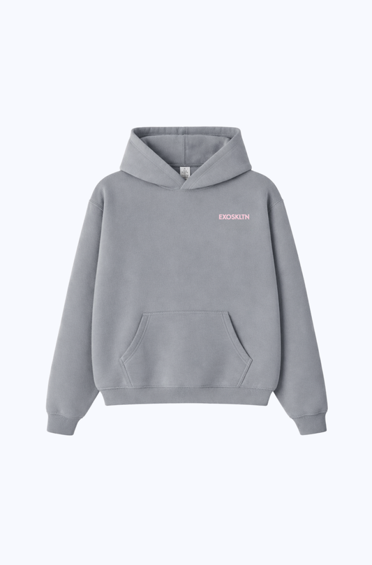 EXOSKLTN ESSENTIAL HOODIE ASH GRAY