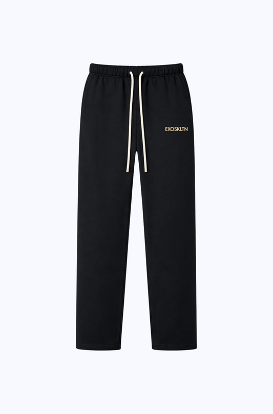 STRAIGHT LEG BOTTOMS BLACK