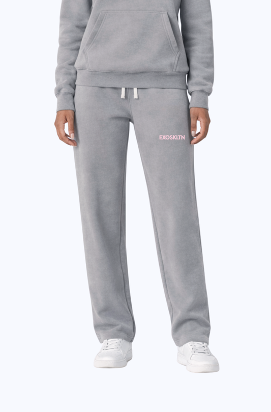 STRAIGHT LEG BOTTOMS ASH GRAY