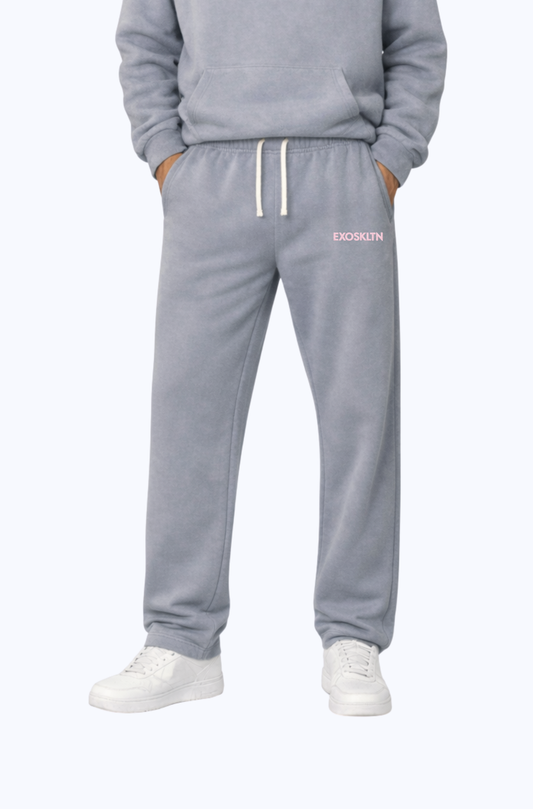 STRAIGHT LEG BOTTOMS ASH GRAY