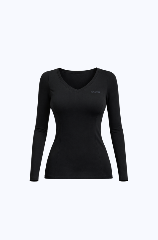 SCULPT SET TOP BLACK