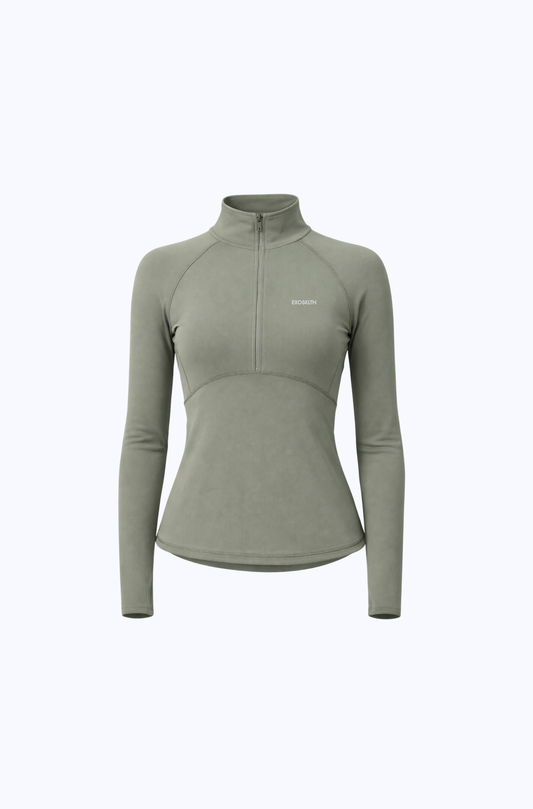 TRAINING HALF ZIP OLIVE