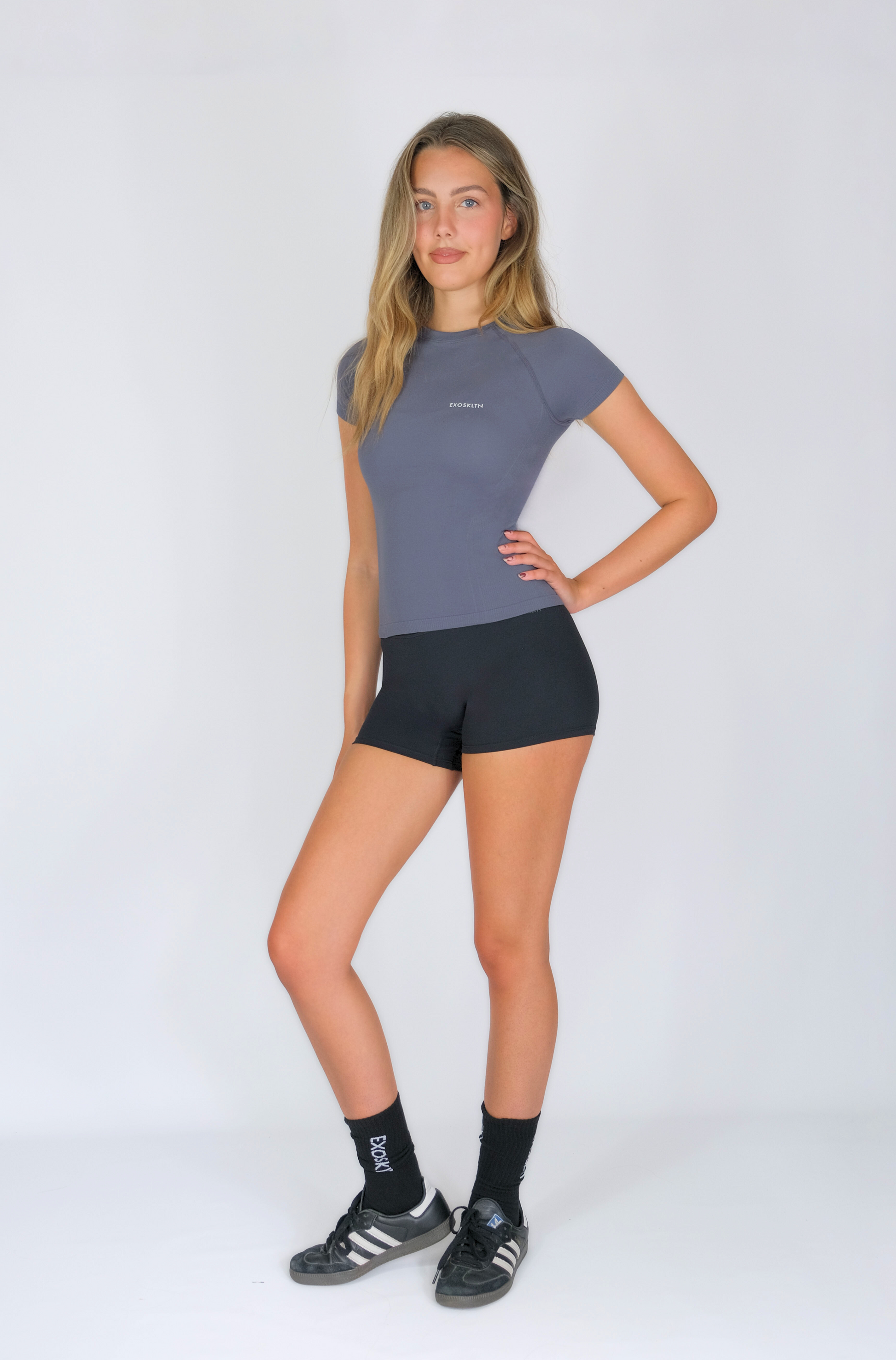 EXOFORM FITTED TOP SLATE BLUE