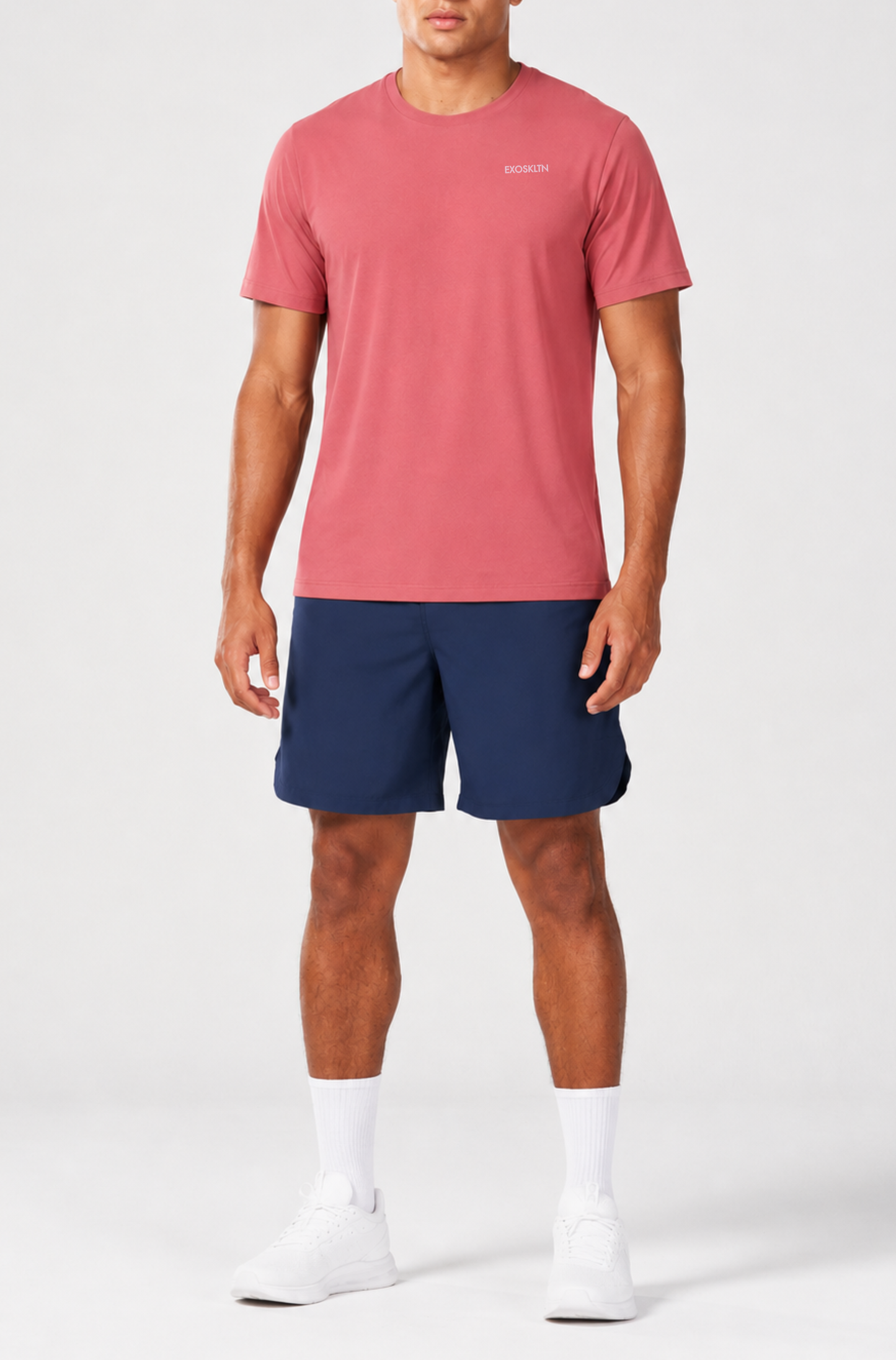 MOTION CREW TEE RED CLAY