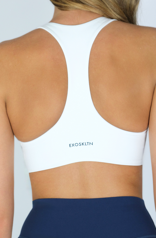 SWEETHEART RACER BRA WHITE