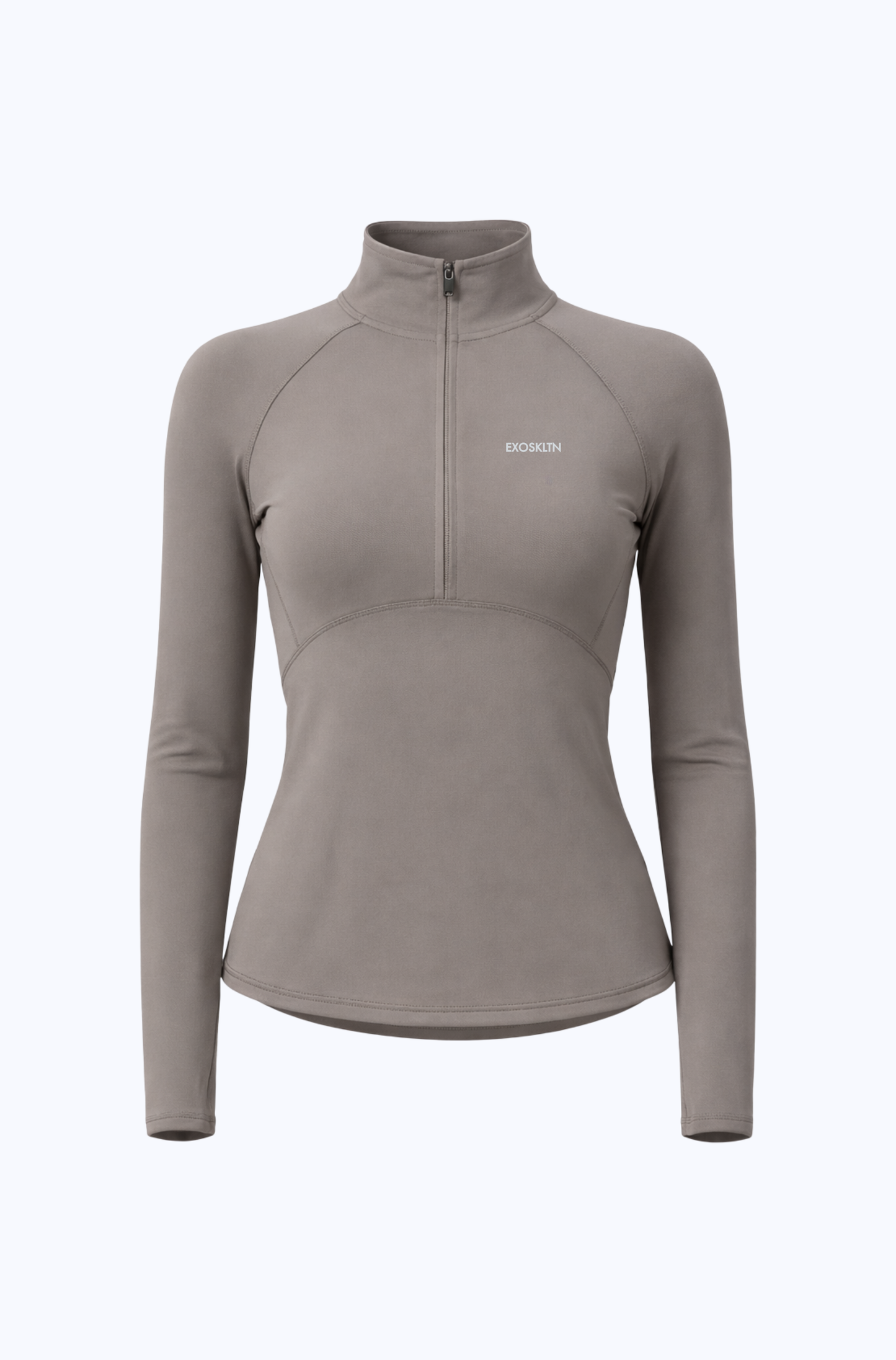 Half Zip Up Beige