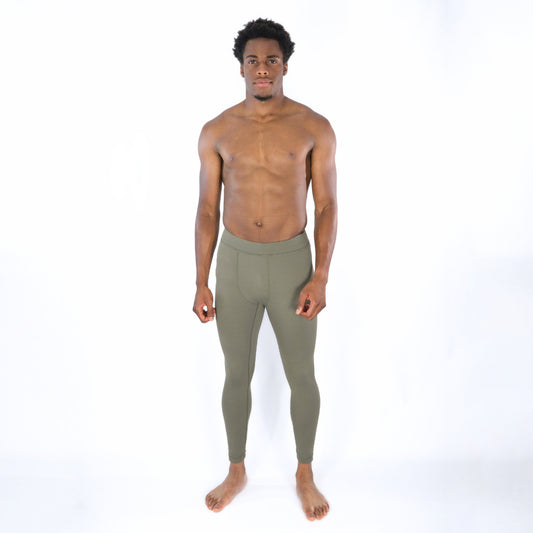 EXOPRO SPORT LEGGINGS OLIVE GREEN