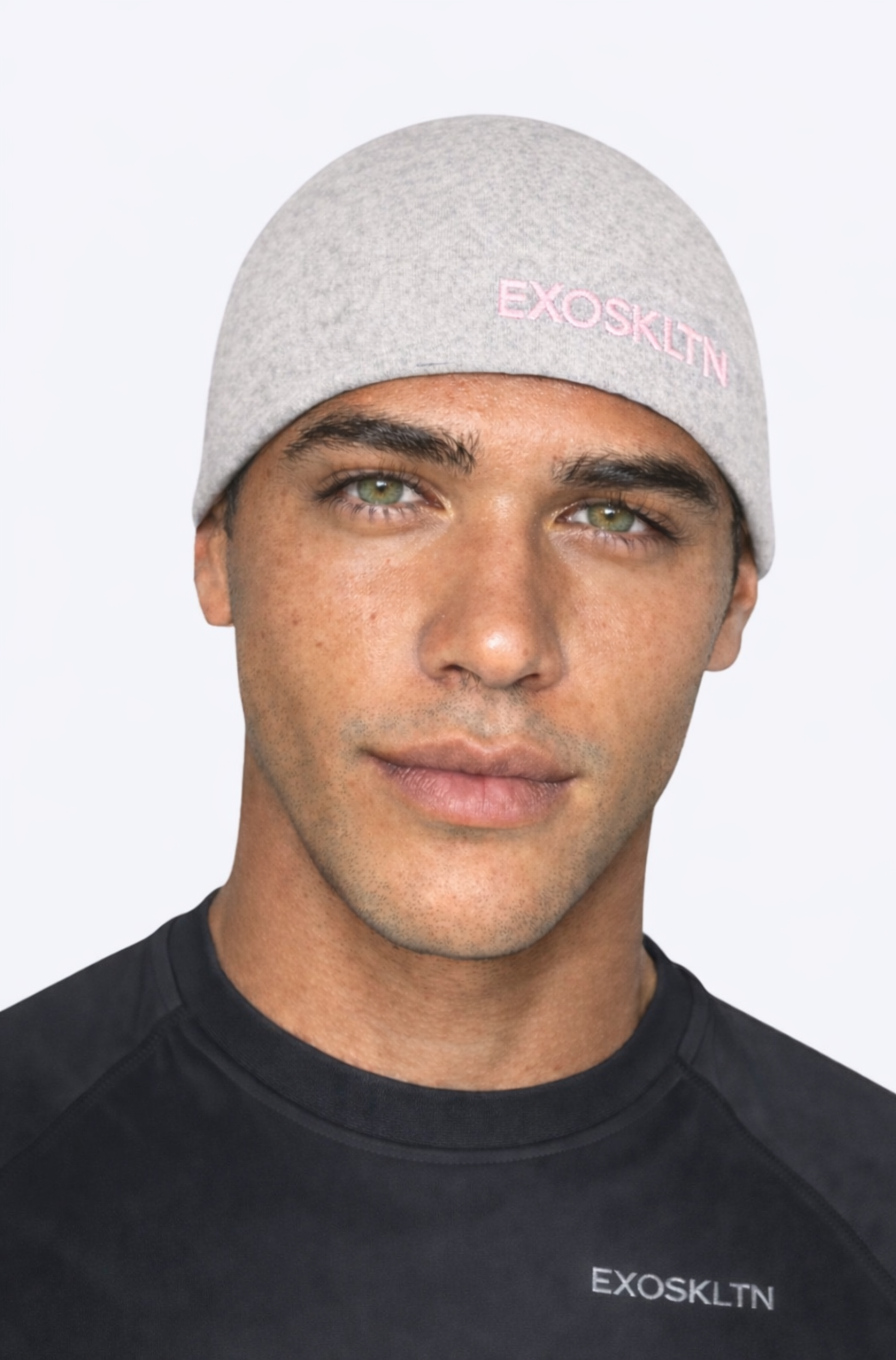 EXOSKLTN SKULL CAP GRAY/PINK