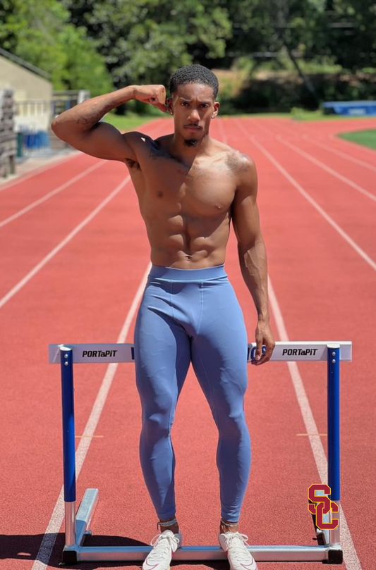 EXOPRO SPORT LEGGINGS STEEL BLUE