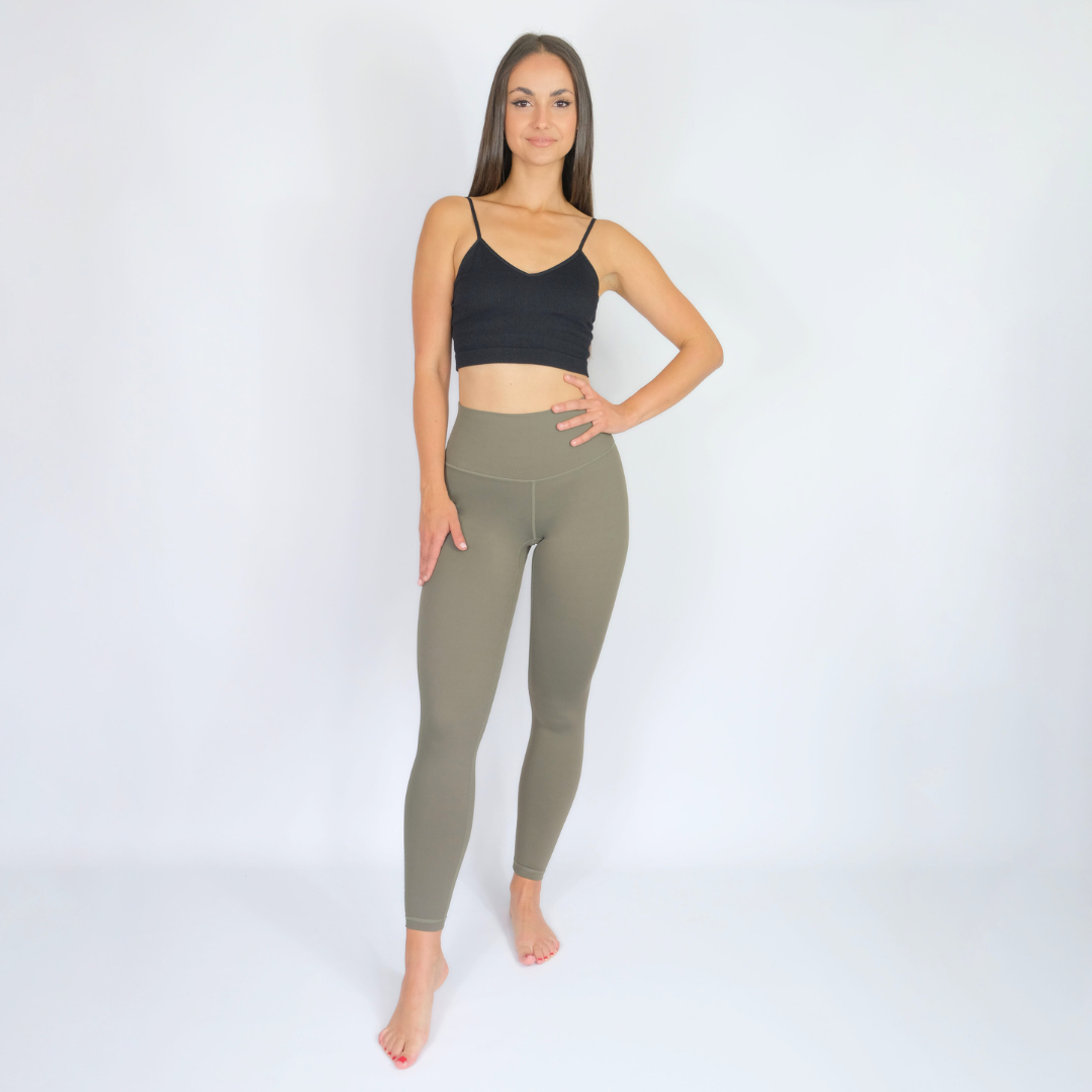 EXOPRO SPORT LEGGINGS OLIVE GREEN