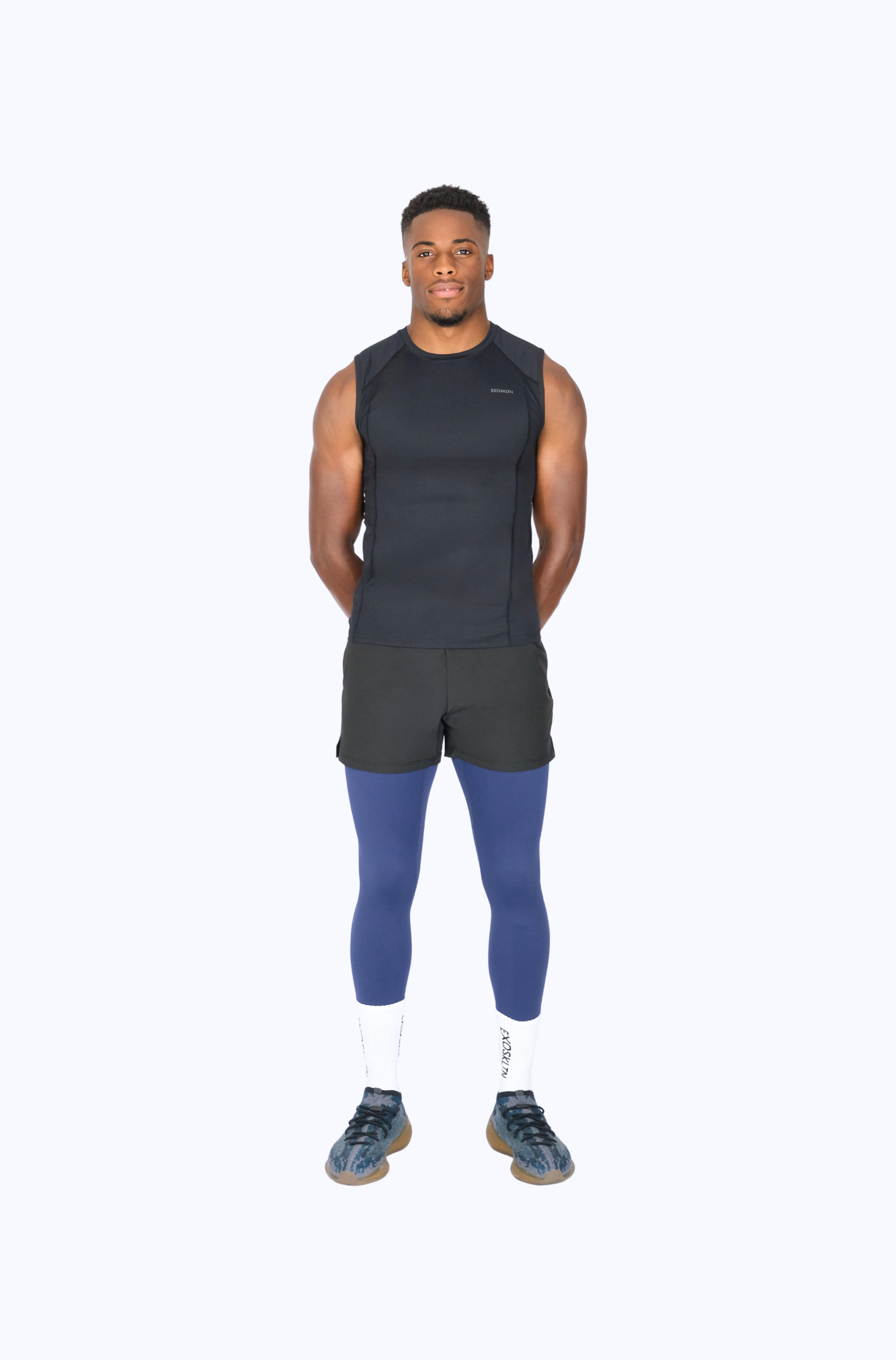 EXOPRO SPORT LEGGINGS NAVY BLUE