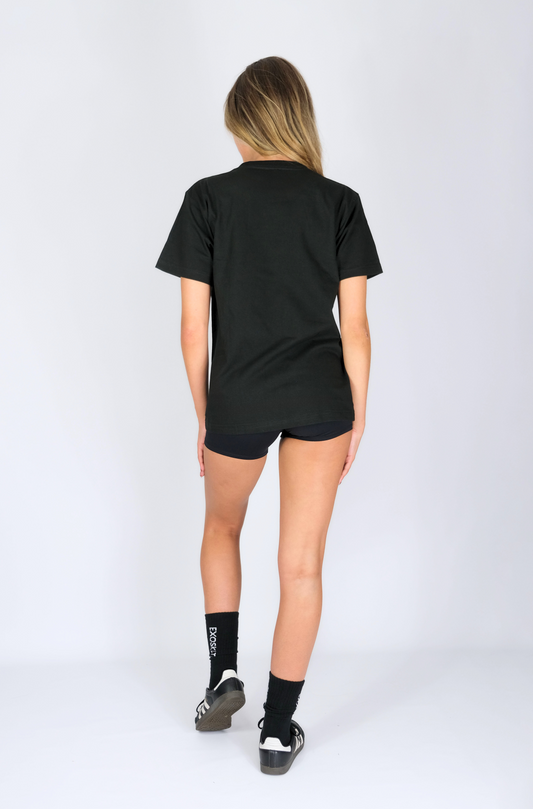 WOMENS EXOSKLTN OVERSIZED TEE BLACK