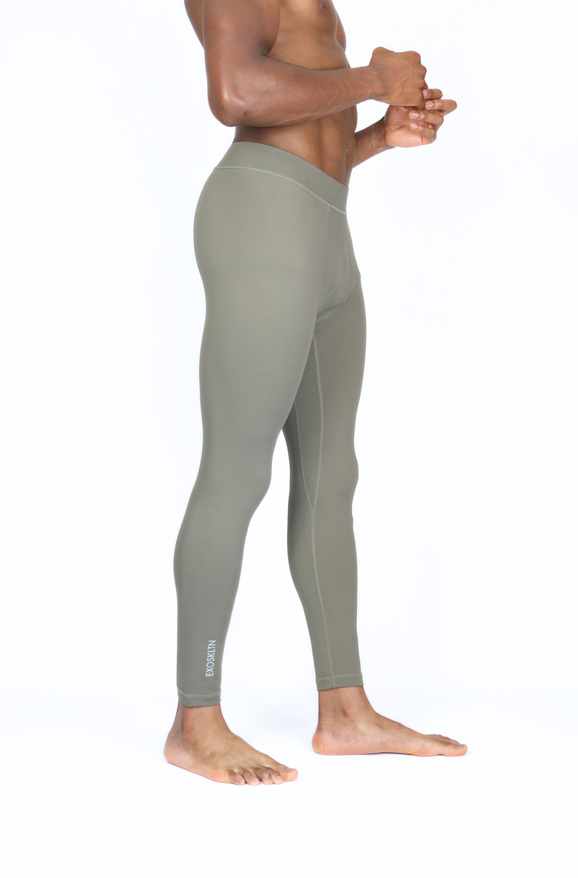 EXOPRO SPORT LEGGINGS OLIVE GREEN
