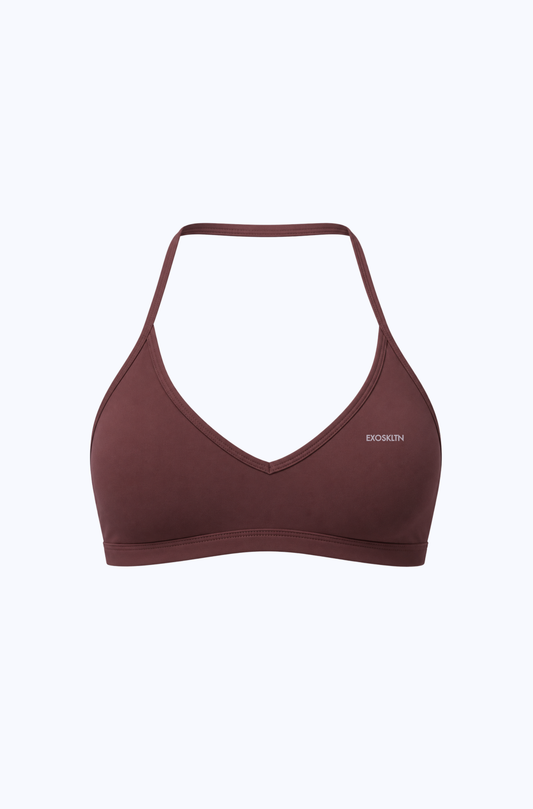 LIFT HALTER SPORTS BRA RAISIN