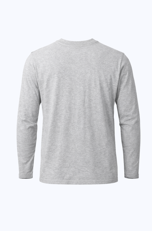 Cotton Long Sleeve Top Gray