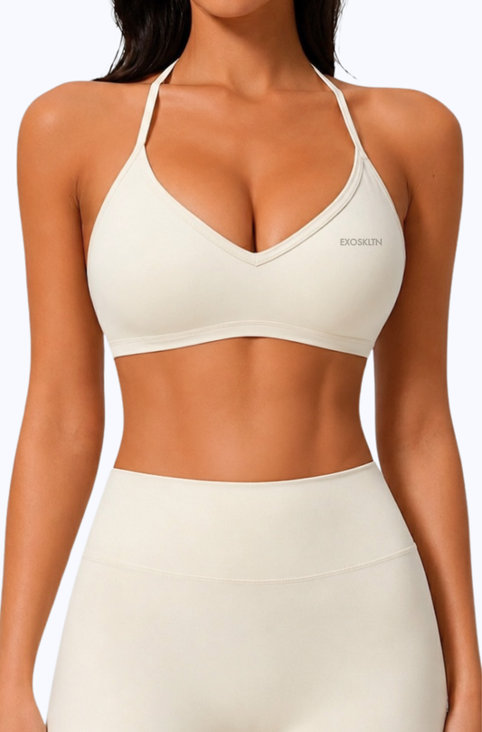 LIFT HALTER SPORTS BRA BONE
