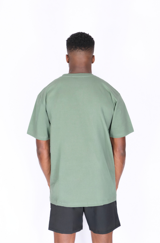 MENS EXOSKLTN OVERSIZED TEE GREEN