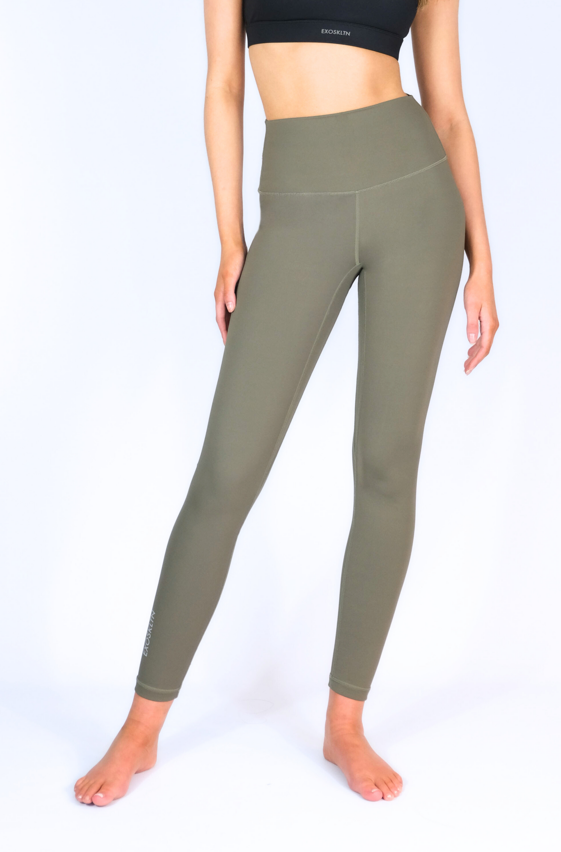EXOPRO SPORT LEGGINGS OLIVE GREEN