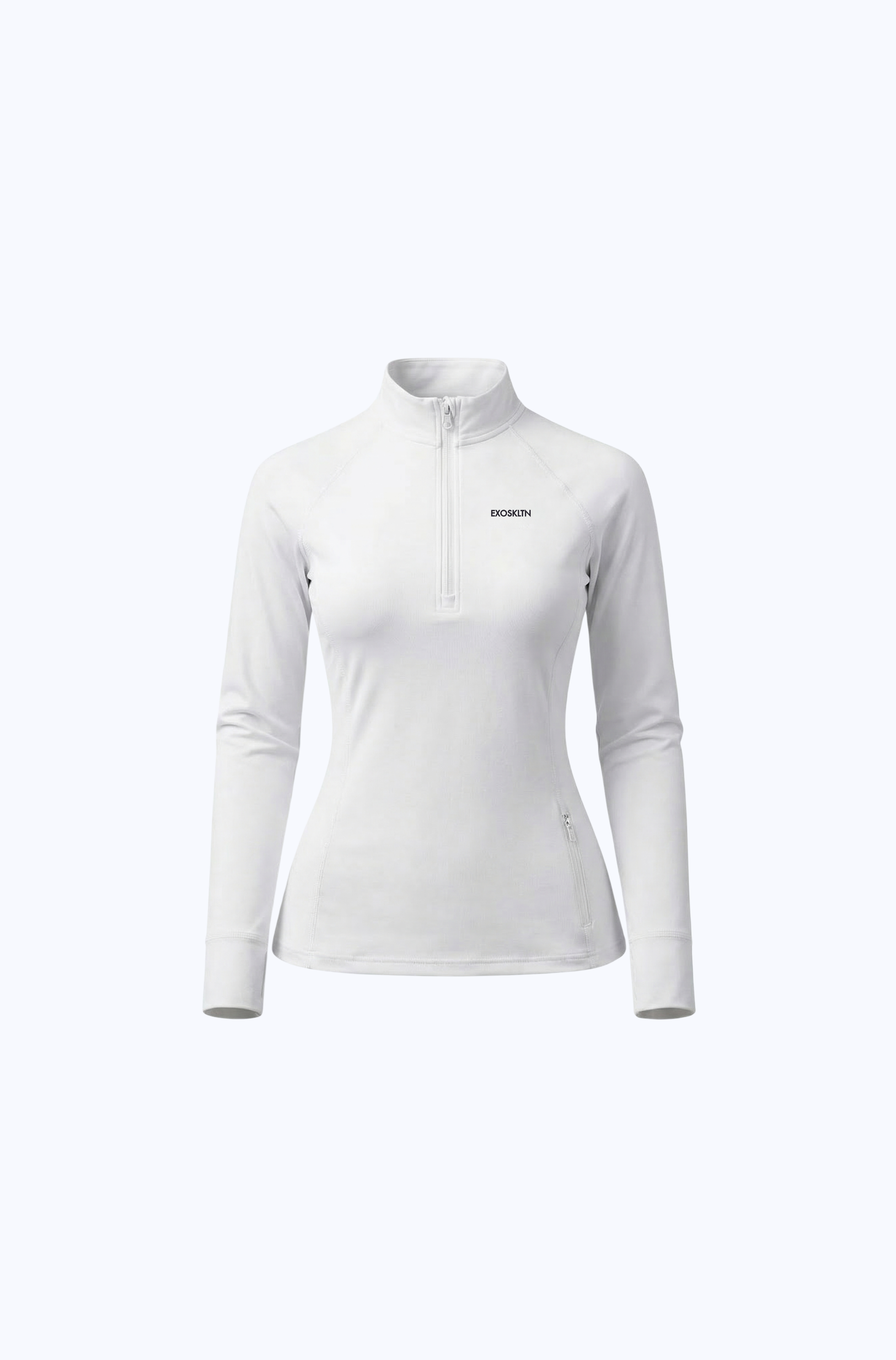 PERFORMANCE HALF ZIP WHITE