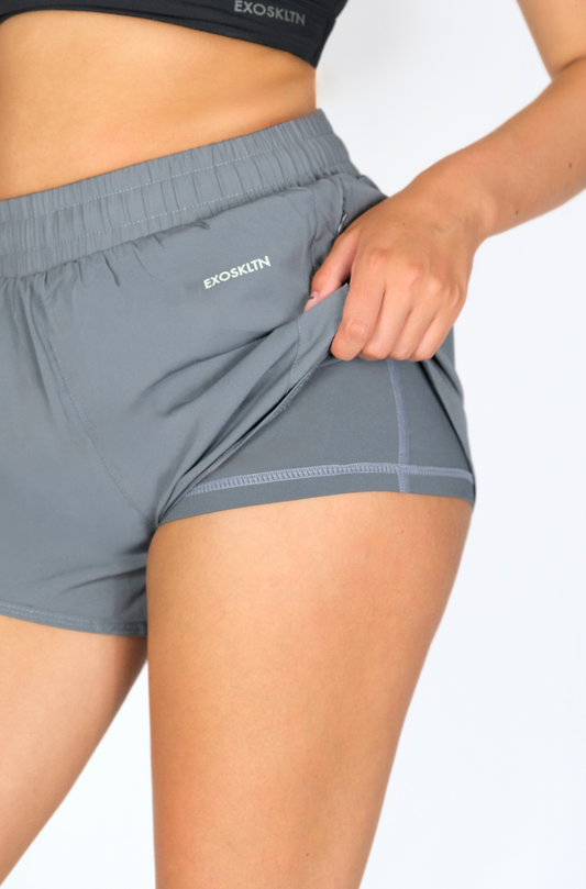 TRACK SHORTS GRAY