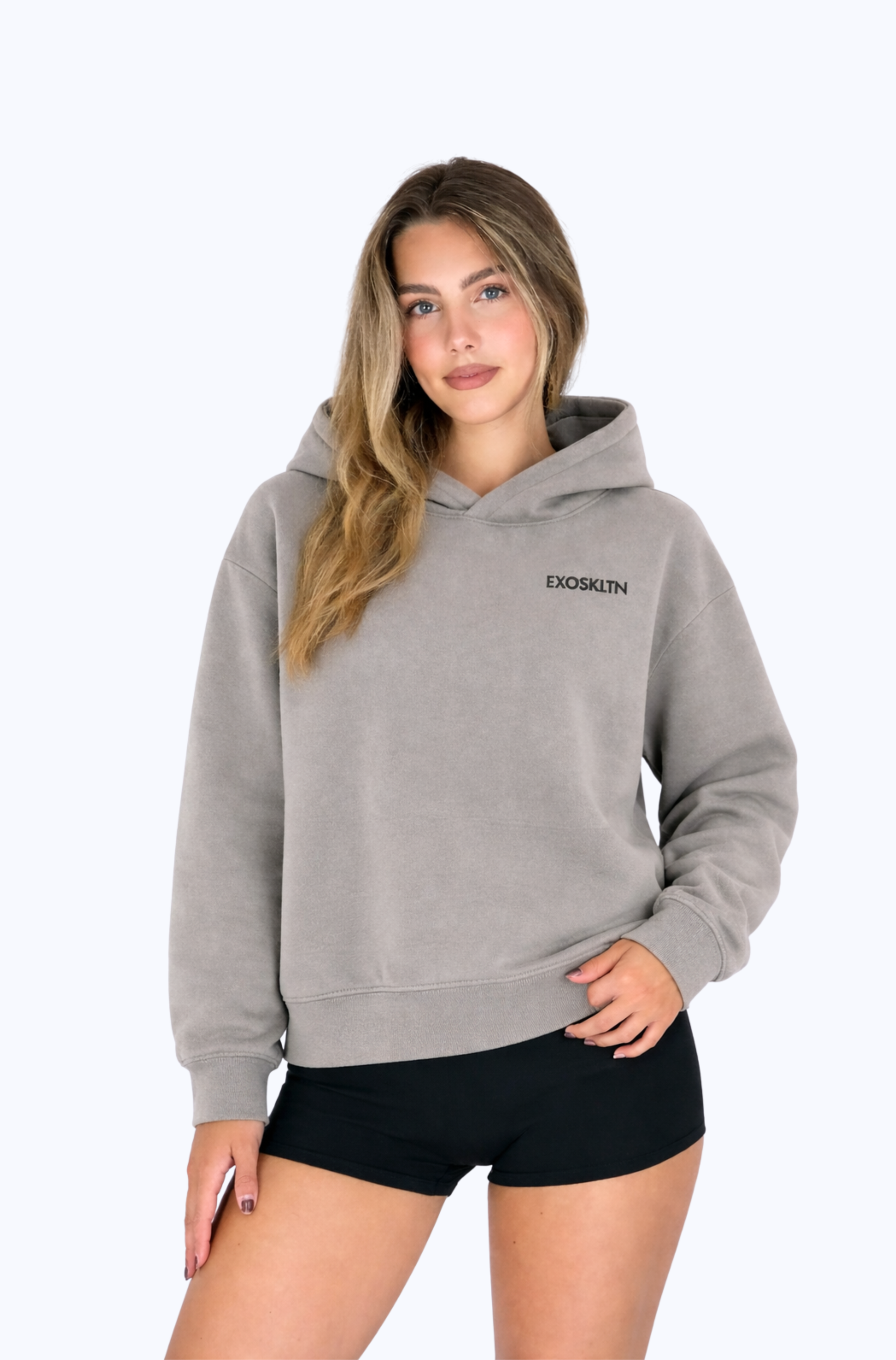 OFF DUTY HOODIE COFFEE GRAY