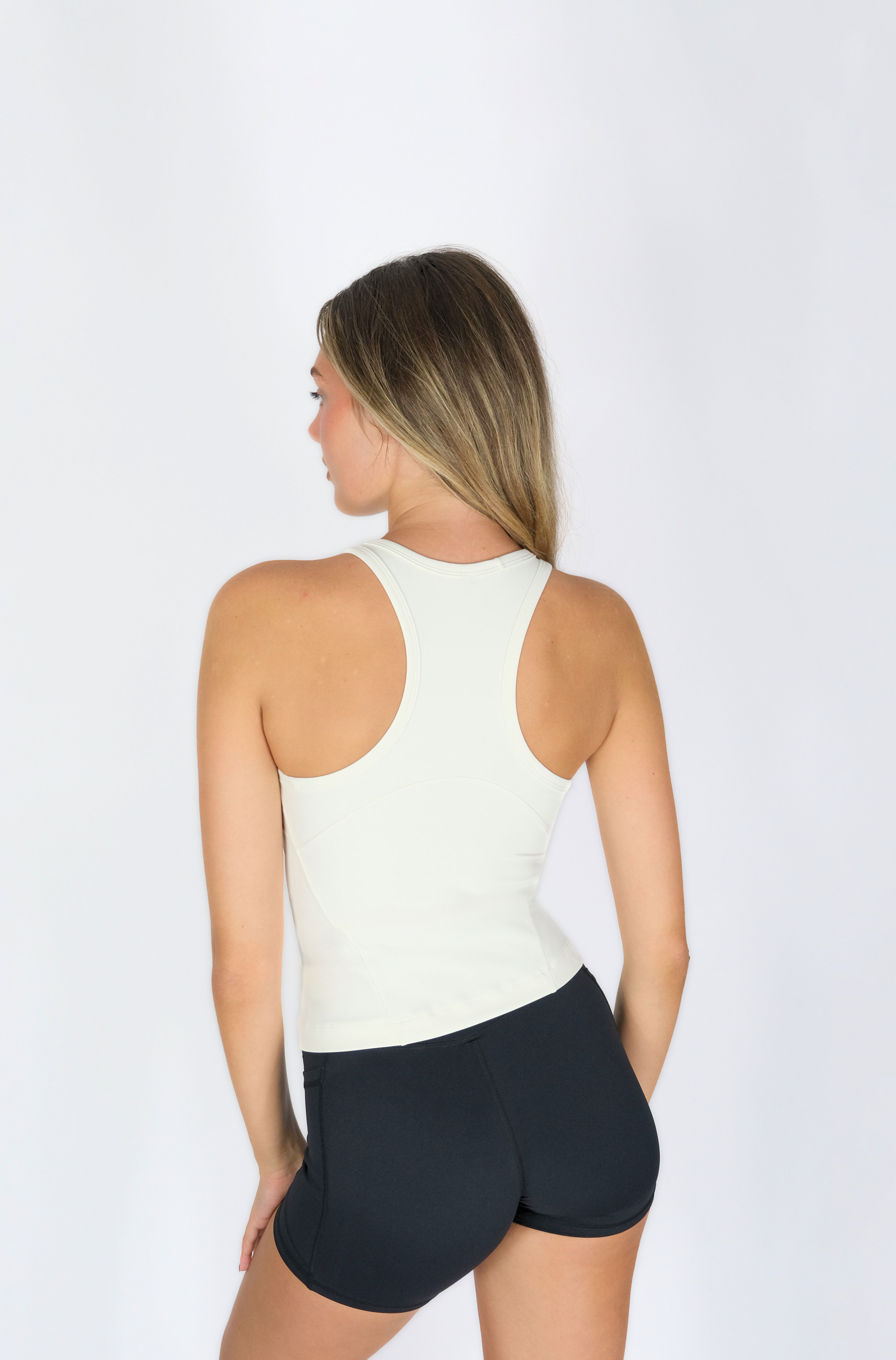 RACERBACK TANK TOP WHITE