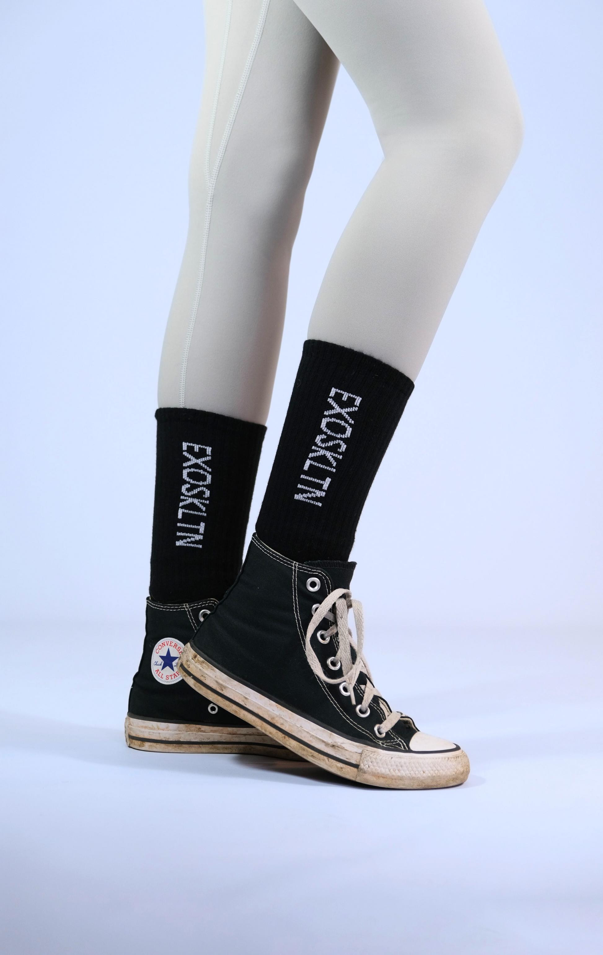 PERFORMANCEMAX SPORTS CREW SOCKS BLACK - UNISEX