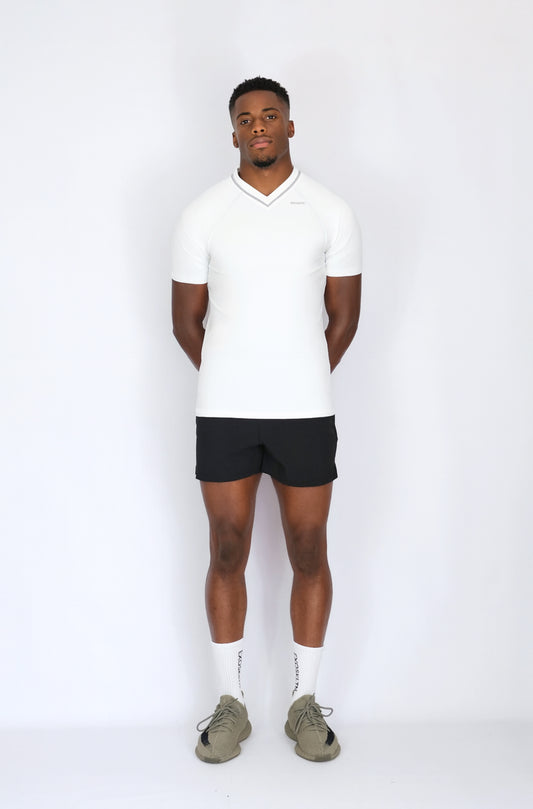 EXOSKLTN MUSCLE FIT TOP WHITE