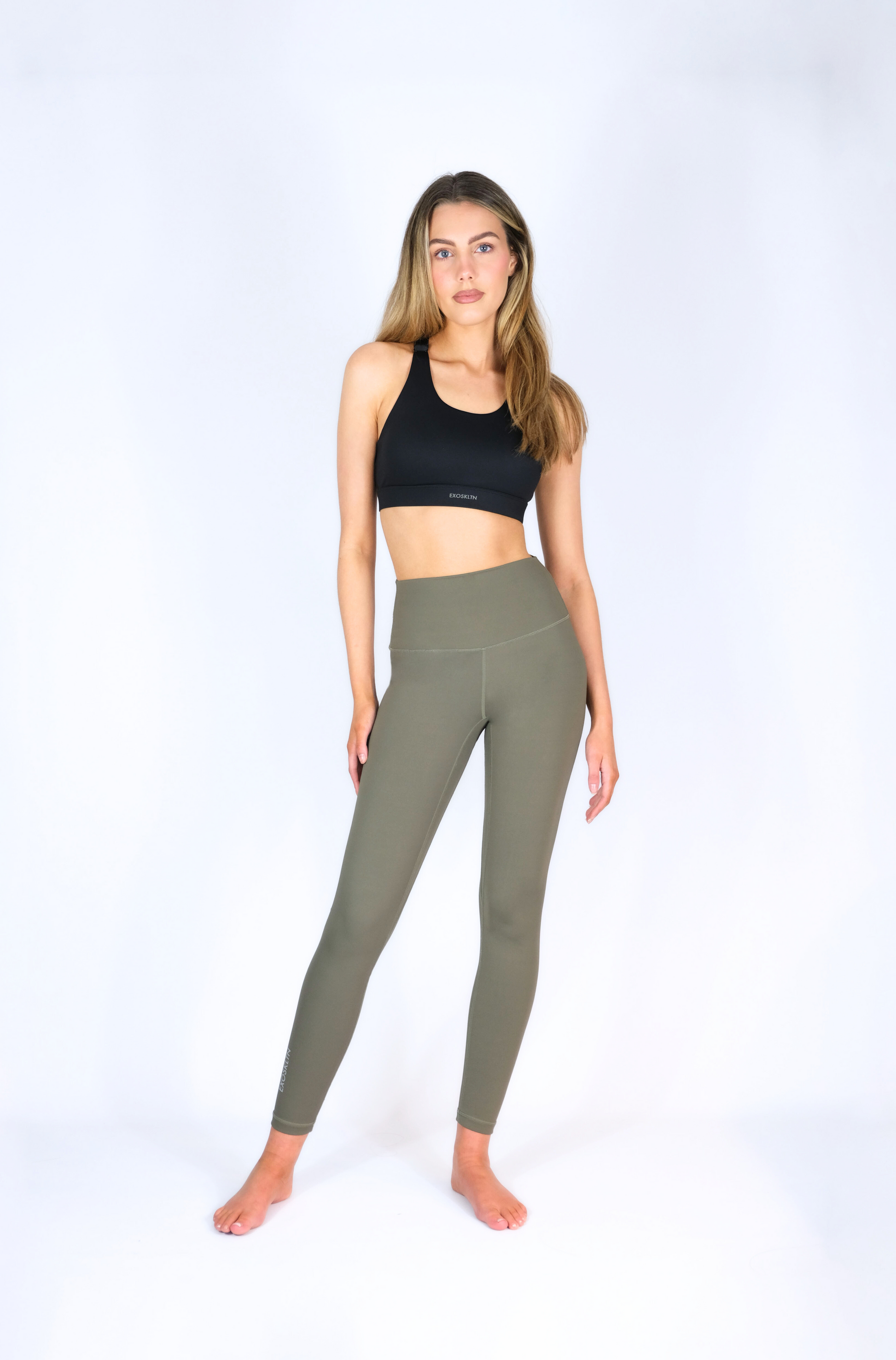 EXOPRO SPORT LEGGINGS OLIVE GREEN