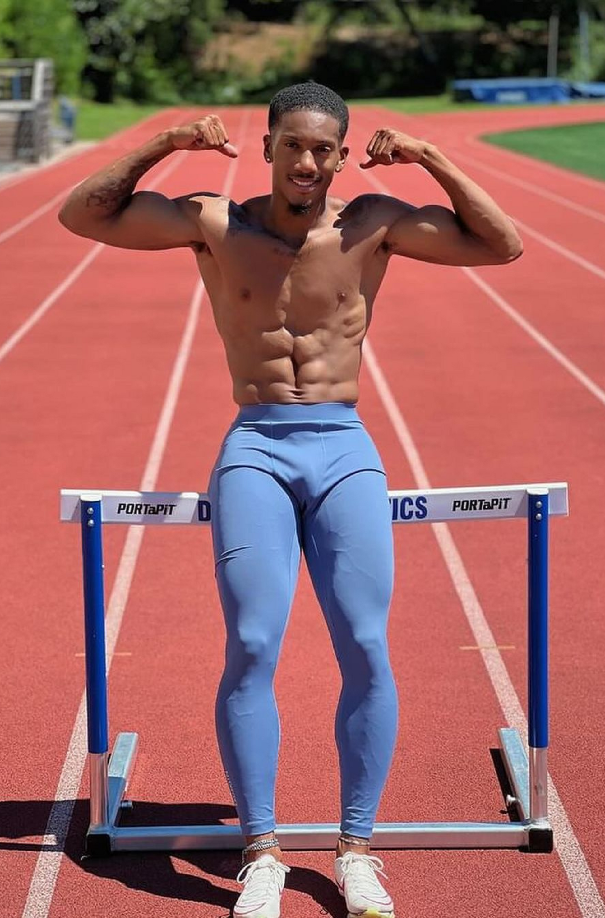 EXOPRO SPORT LEGGINGS STEEL BLUE