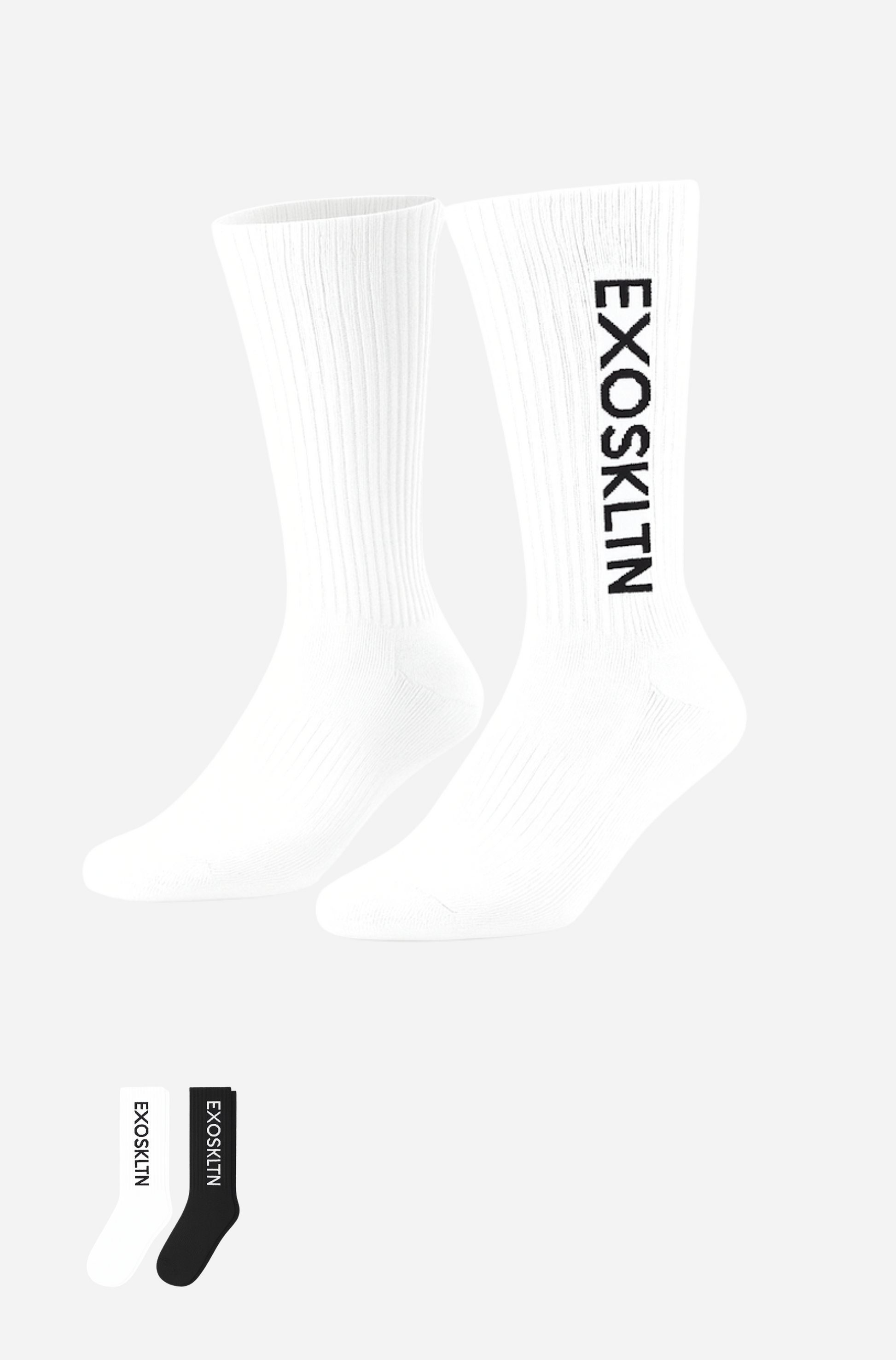 ICON SPORTS CREW SOCKS WHITE