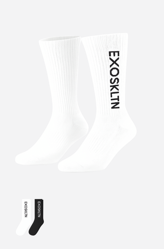 ICON SPORTS CREW SOCKS WHITE