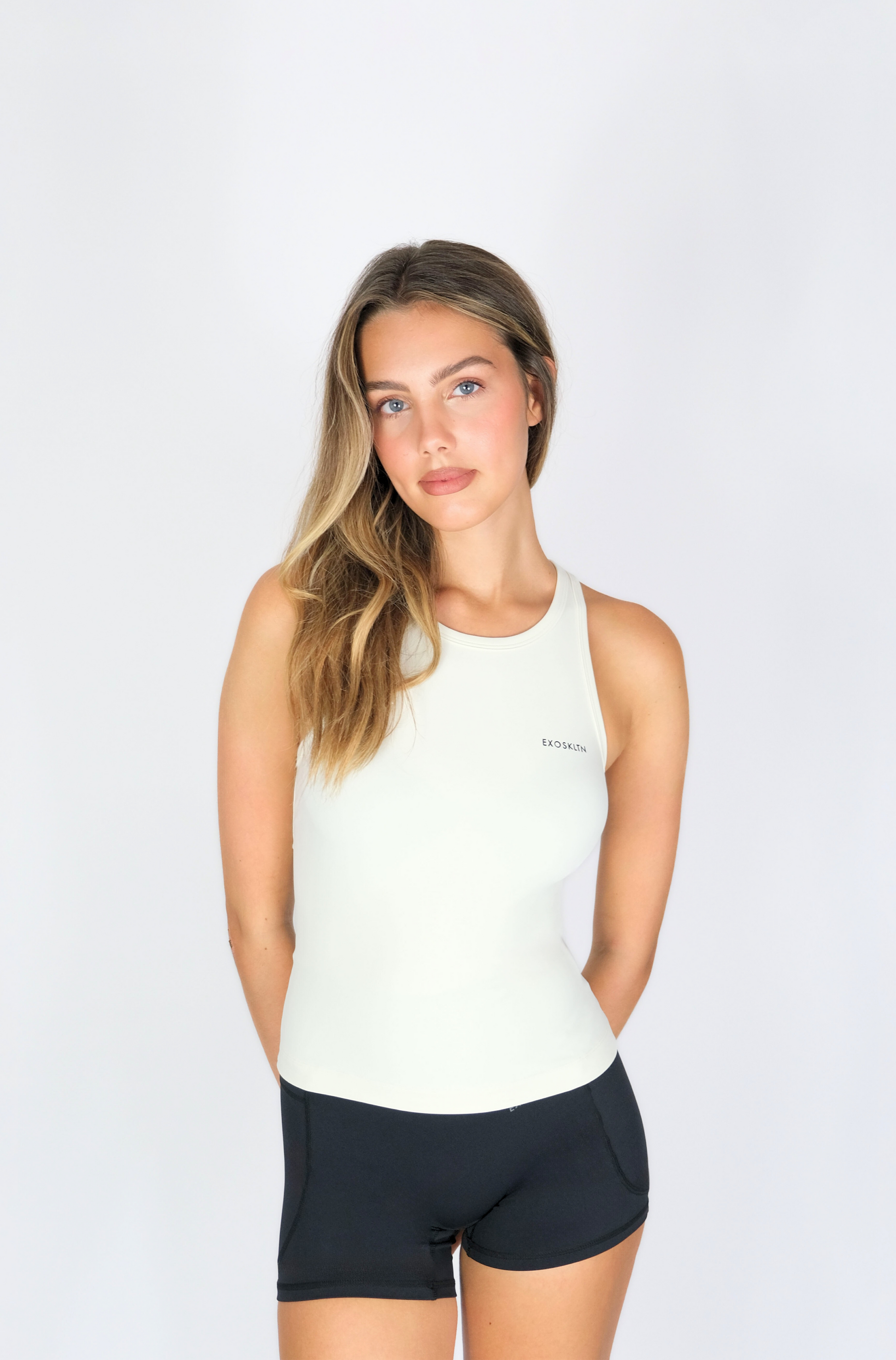 RACERBACK TANK TOP WHITE