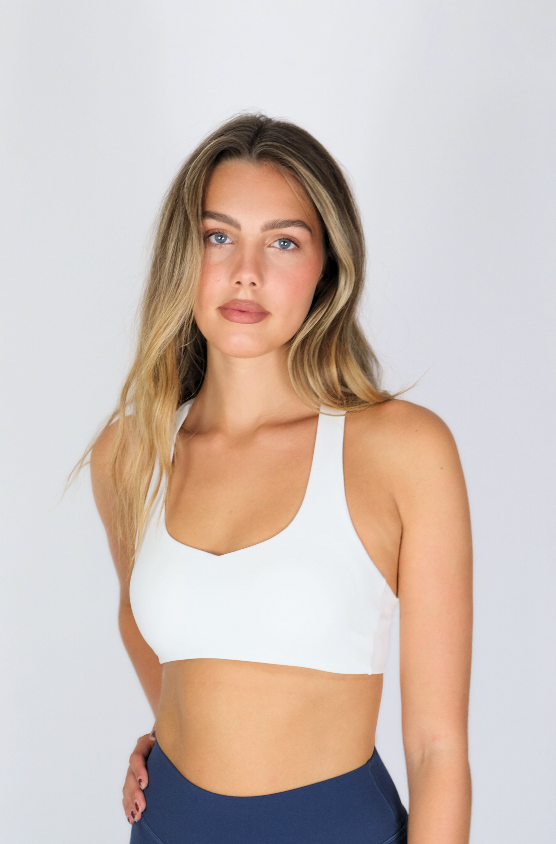SWEETHEART RACER BRA WHITE