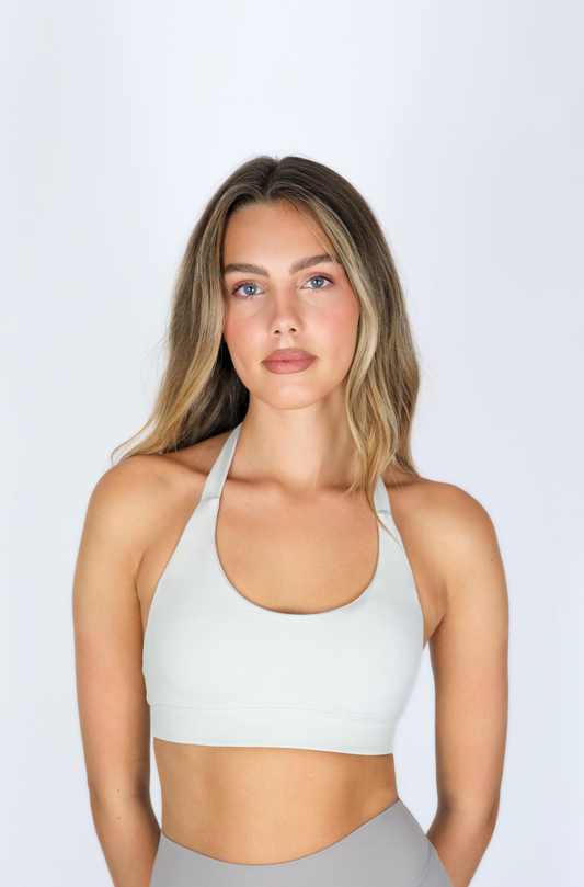 POWER HALTER SPORTS BRA GRAY