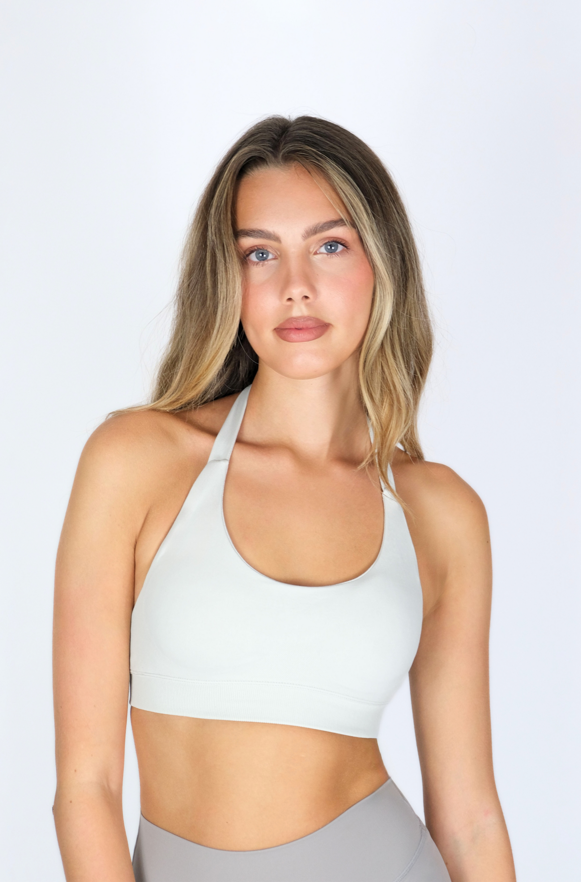 POWER HALTER SPORTS BRA GRAY