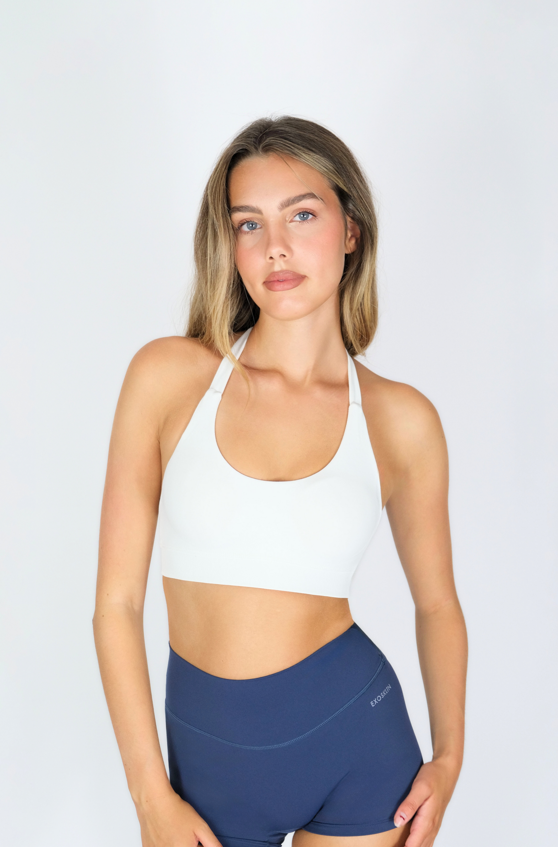 POWER HALTER SPORTS BRA WHITE