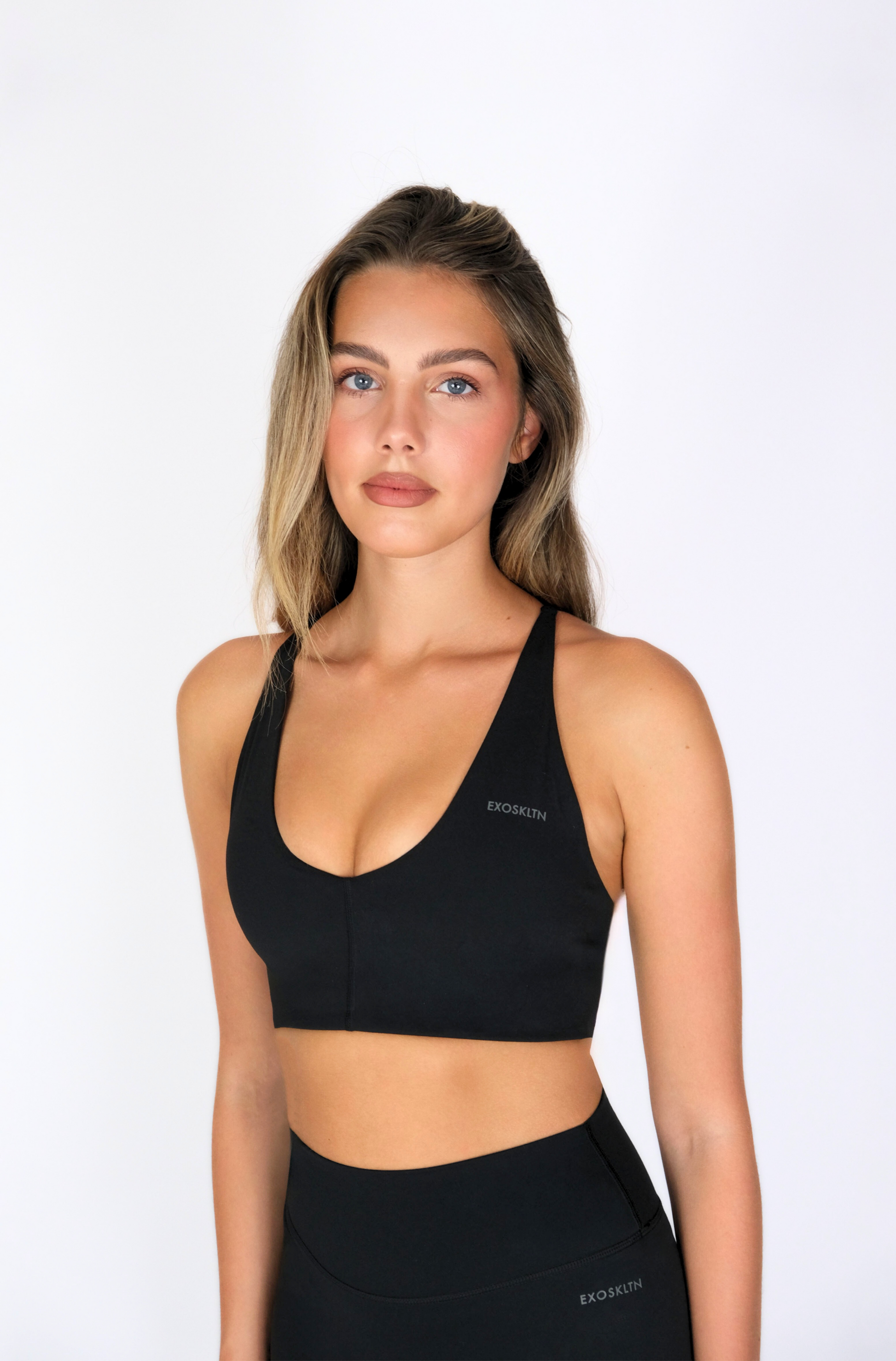 CROSSBACK SCULPT BRA BLACK