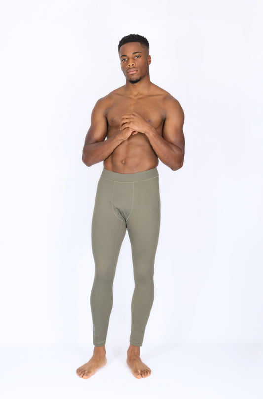 EXOPRO SPORT LEGGINGS OLIVE GREEN