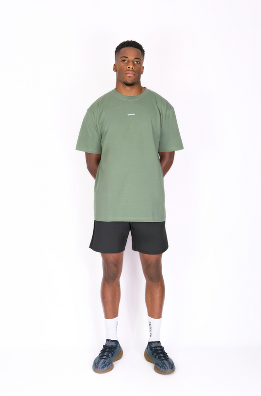 MENS EXOSKLTN OVERSIZED TEE GREEN