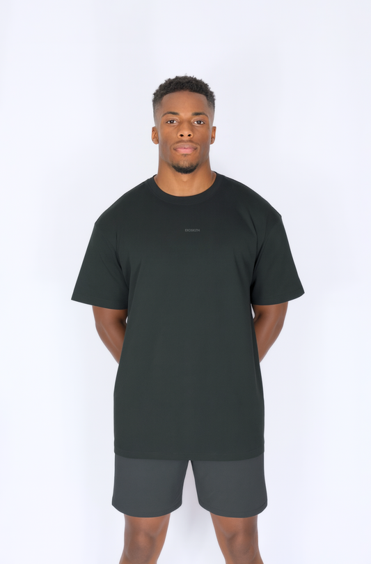 MENS EXOSKLTN OVERSIZED TEE BLACK